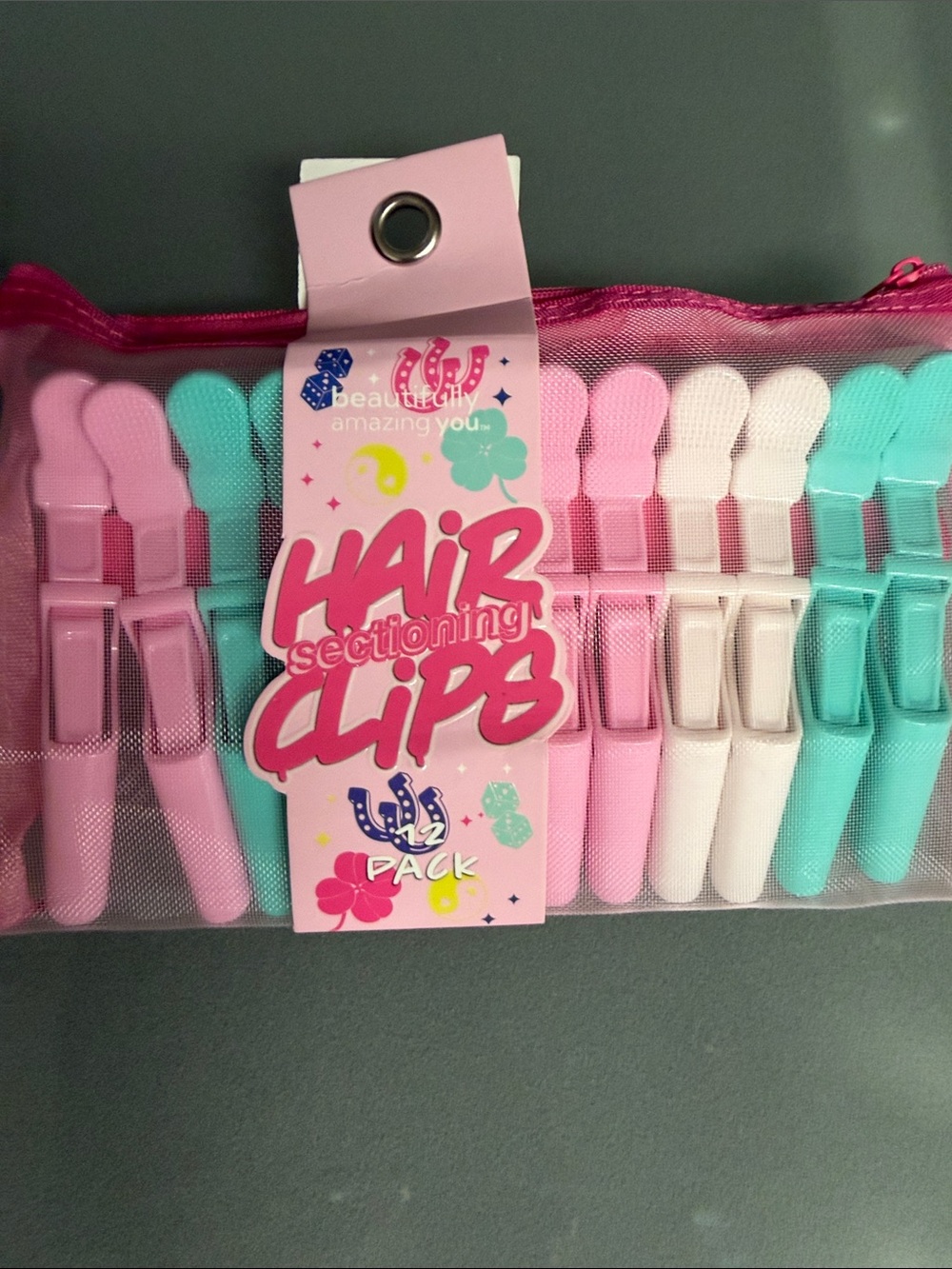 ❣️5/$25❣️XOXO Pastel Hair Sectioning Clips Set - Pink, White, Teal